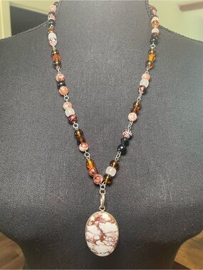 Country Concert Season🤠 Wild Horse Jasper Pendant Necklace